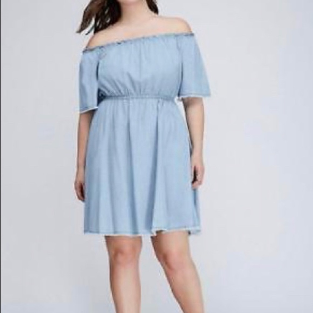 Lane Bryant Chambray dress